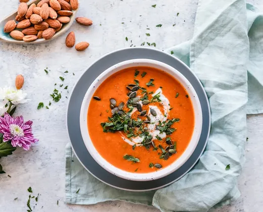 Sopa de calabaza saludable